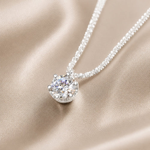 Athanasia Necklace with Zirconia in White Gold