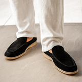 Lukas | Suede Moccasin in Old Silver Style for Men