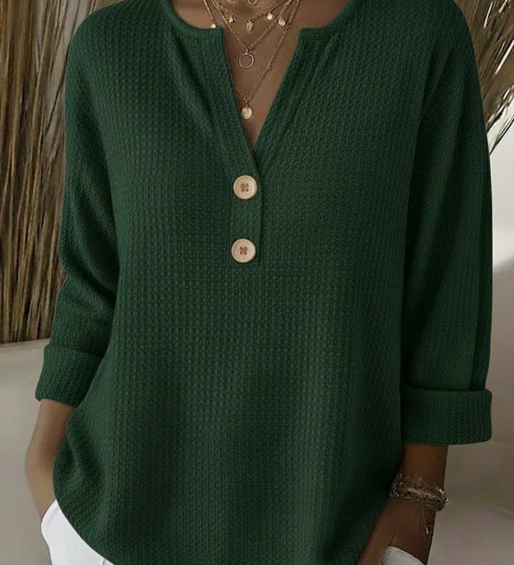 Chloe™ | Structural Sweater with Buttons