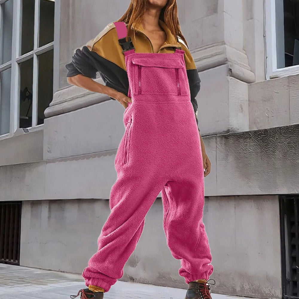 Marie™ - Adjustable Fleece Jumpsuit in Corduroy