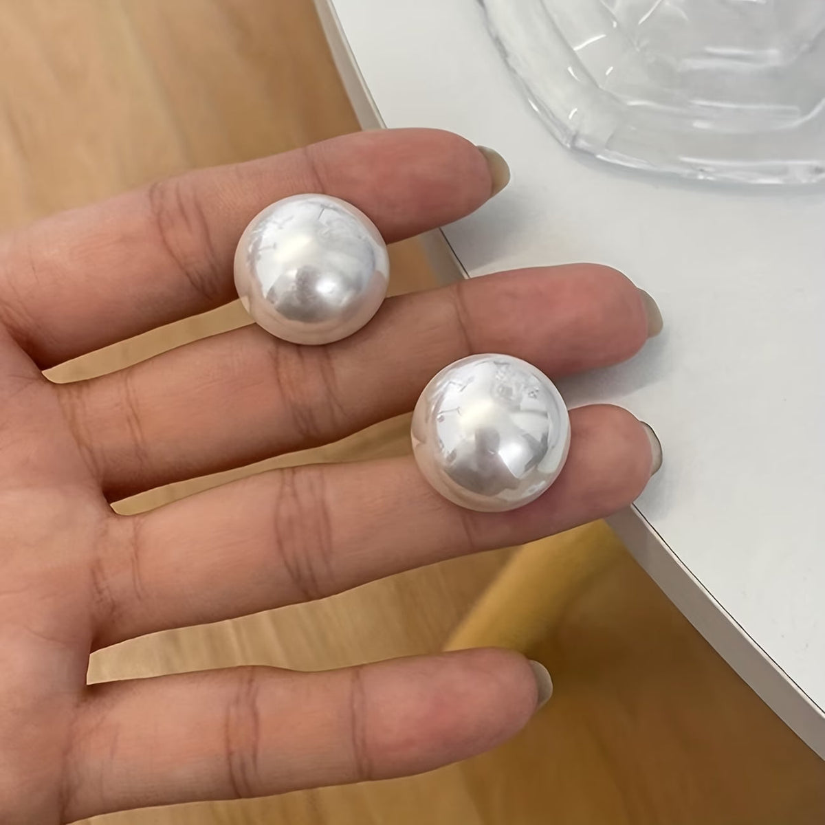 Pearl Statement Drop Earrings