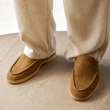 Lukas | Suede Moccasin in Old Silver Style for Men