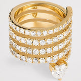 Heart Ring in Rose Gold with Zirconia