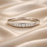Ring in White Gold with Micro Zirconia Stones