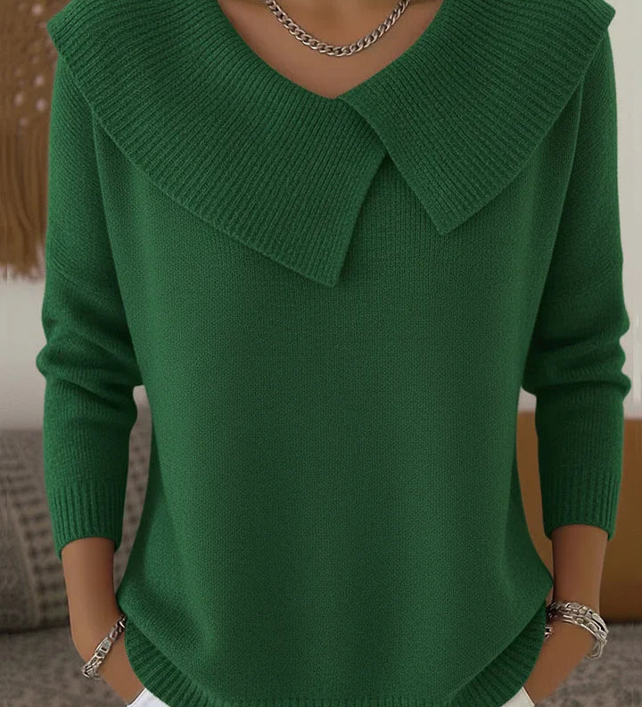 Lily™ | Sweater with Distinctive Collar