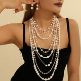 Boho Multi-Layer Bead Statement Set