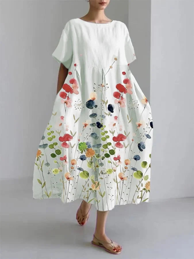 Flereti Summer Dress with Flowers