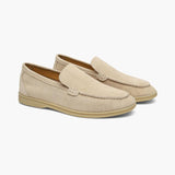 Lukas | Suede Moccasin in Old Silver Style for Men