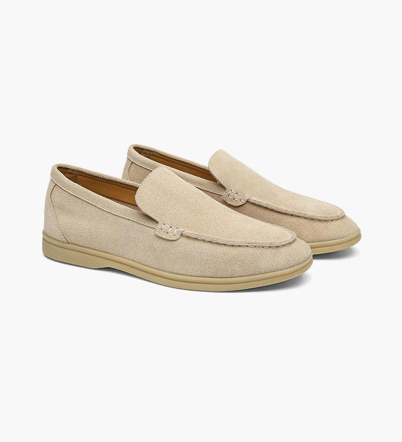Lukas | Suede Moccasin in Old Silver Style for Men