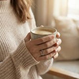 Ring with Crystal Gold Accent