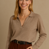 Cotton Polo Sweater