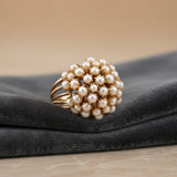 Gold Ring with Pearl Coating Classic