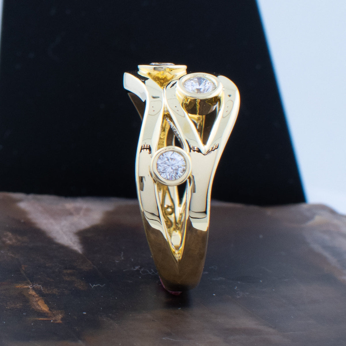 Classic Rose Gold Crystal Ring