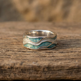 Ring with Turkish Silver Stripes