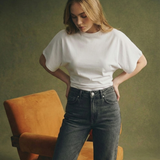Arden Cotton Draped Polo