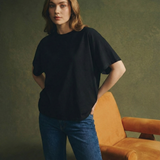Arden Cotton Draped Polo