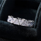Retro Ring with Triangular Stone