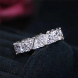 Retro Ring with Triangular Stone