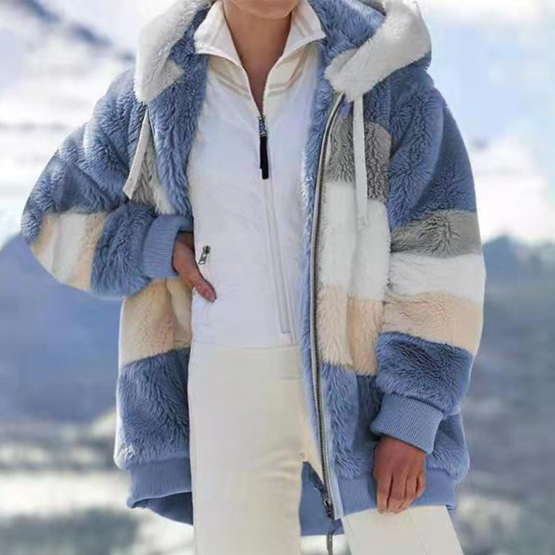 Serena | Hooded Pleated Coat