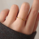 Slim Stacking Ring with Three Stones
