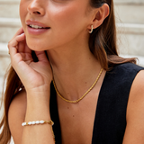 Hoop Earrings with Pearls