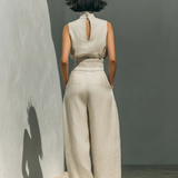 Maria | Minimalist Blouse & Wide-Leg Trousers Set for Women