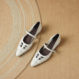 Quenby | Mary Jane Shoe with Mesh Design