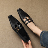 Ceyla | Mary Jane Shoe with Two Straps and Brogue Holes