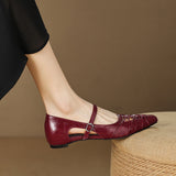 Quenby | Mary Jane Shoe with Mesh Design