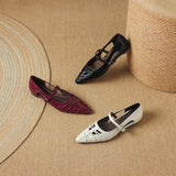 Quenby | Mary Jane Shoe with Mesh Design