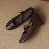 Quira | Mary Jane Shoe with Round Toe
