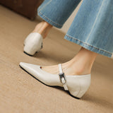 Tamsin | Mary Jane Shoe with Pointed Toe