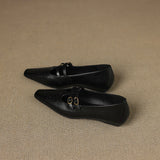 Ceyla | Mary Jane Shoe with Two Straps and Brogue Holes