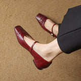 Verity | Mary Jane Shoe with Square Toe