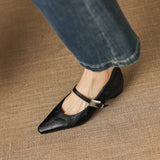 Tamsin | Mary Jane Shoe with Pointed Toe