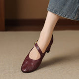 Quira | Mary Jane Shoe with Round Toe