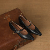 Tamsin | Mary Jane Shoe with Pointed Toe