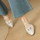 Quenby | Mary Jane Shoe with Mesh Design