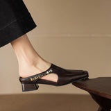 Vyla | Mules Made from Authentic Leather