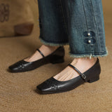 Verity | Mary Jane Shoe with Square Toe