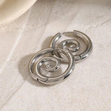 Gold Spiral Earrings Timeless