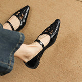 Quenby | Mary Jane Shoe with Mesh Design