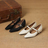 Tamsin | Mary Jane Shoe with Pointed Toe