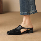 Vyla | Mules Made from Authentic Leather