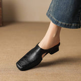 Vyla | Mules Made from Authentic Leather