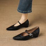 Tamsin | Mary Jane Shoe with Pointed Toe