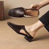 Vyla | Mules Made from Authentic Leather