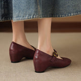 Quira | Mary Jane Shoe with Round Toe