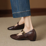 Quira | Mary Jane Shoe with Round Toe