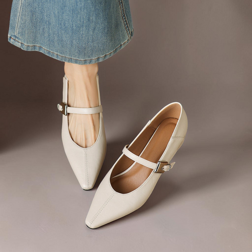 Tamsin | Mary Jane Shoe with Pointed Toe
